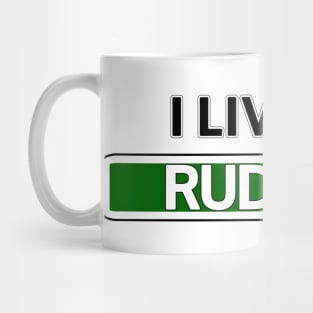 I live on Rude Rd Mug